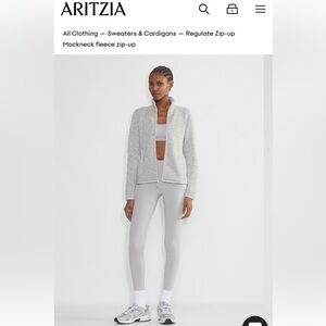 Aritzia Mockneck fleece zip-up/Regulate Zip-up
Size xs
